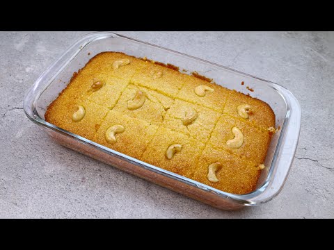 Arabian Dessert Basbousa Recipe | Arabian Sweet Recipe | Recipe4U