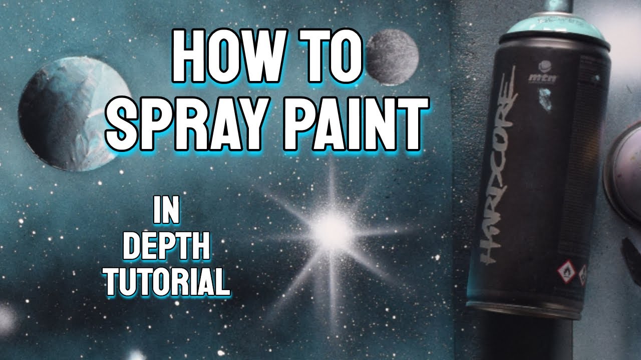 BEGINNERS Spray Paint Art Tutorial - Episode 19 (Canvas) 