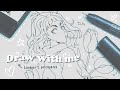 🌙 Draw with me // Lineart process 🌈