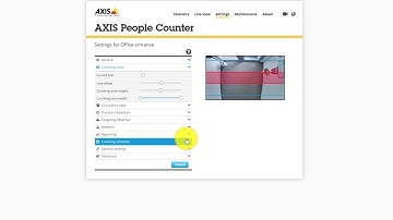 AXIS People Counter - Adjust the counting area