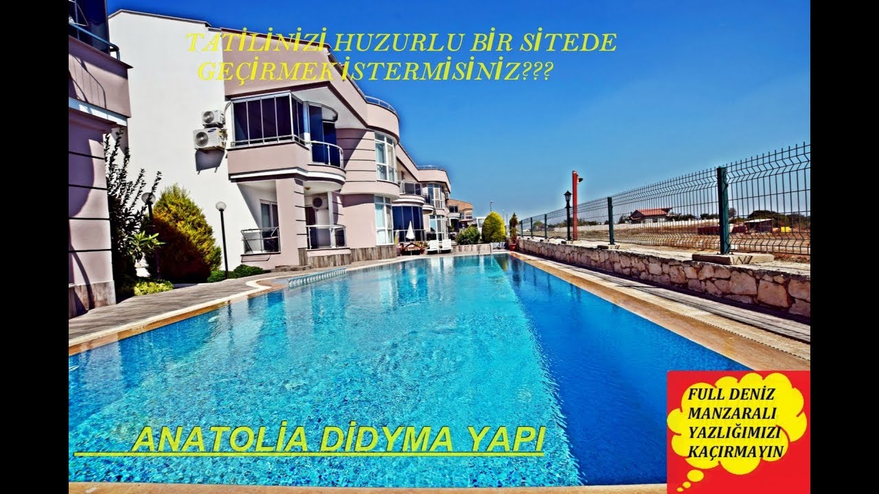 Didim de Satılık Full Deniz Manzaralı Yazlık ( Real Estate in Didyma ) EV TURU// ALTINKUM YouTube