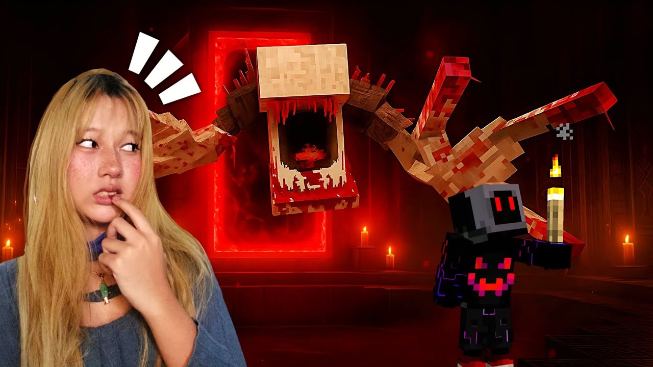 Mio ကိုကြီး Weeby နဲ့ အကောင်ကြီးလက်က ထွက်ပြေးခဲ့တယ်!! - Minecraft Monster 