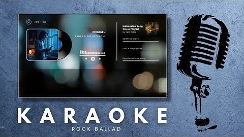 Hitamku - Andra and The Backbone | Karaoke HQ Audio | Classic Rock Version