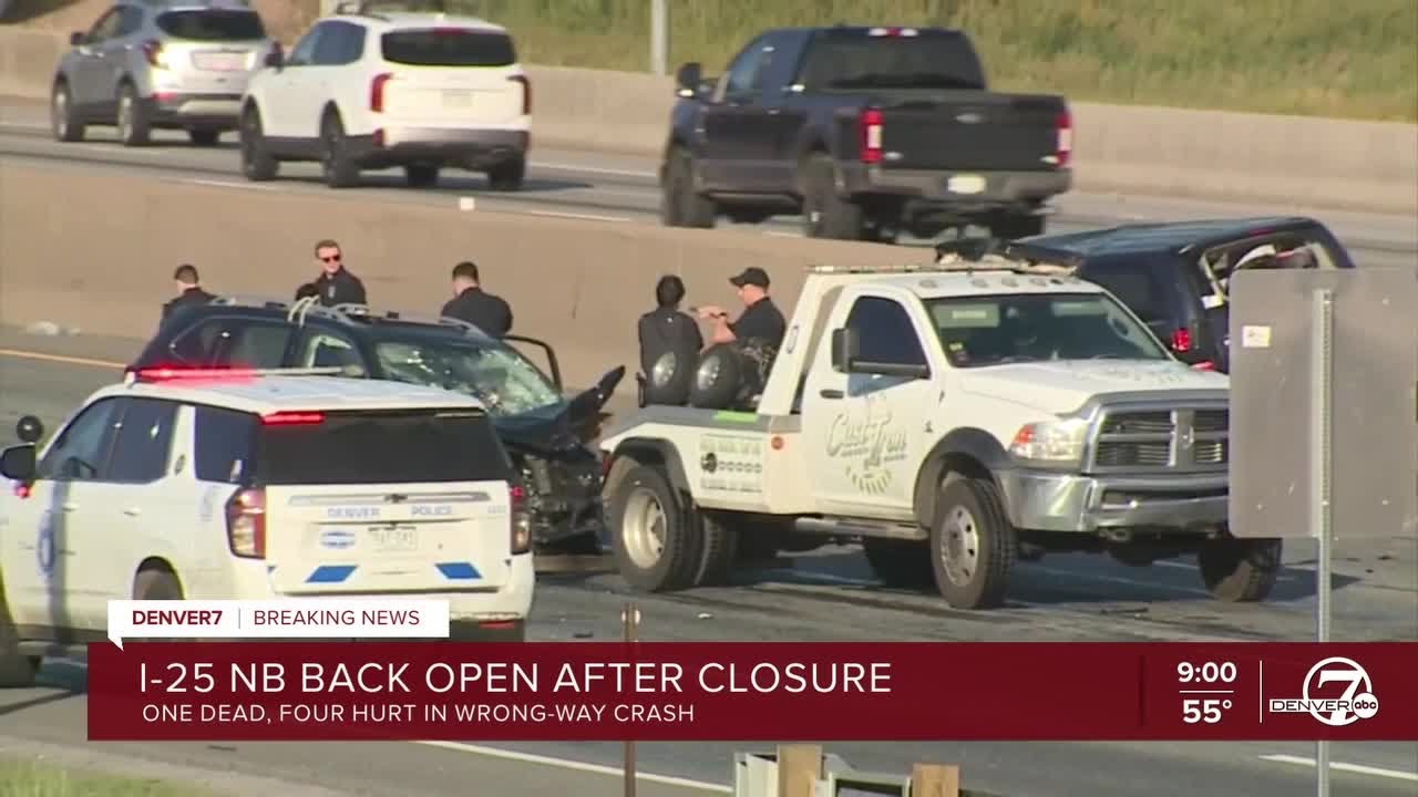 Wrong-way driver killed in crash with oncoming vehicle on NB I-25 in ...