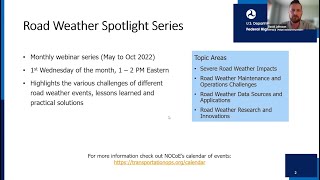 Road Weather Spotlight  Workforce Planning - David Johnson - FHWA