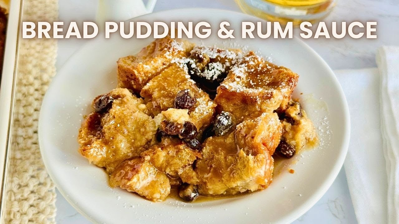 Easy New Orleans Bread Pudding with Rum Sauce | Perfect Holiday Dessert ...