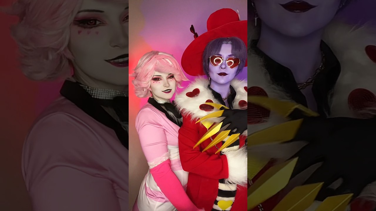 @dora-ti2029 is great #valentino but I don't see myself as #angeldust 🥲 #cosplay #hazbinhotel