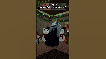 Roblox Piggy "Holly Jolly" Advent Calendar Day 9 - Angel (Whiteout Queen) #shorts #fyp #piggy