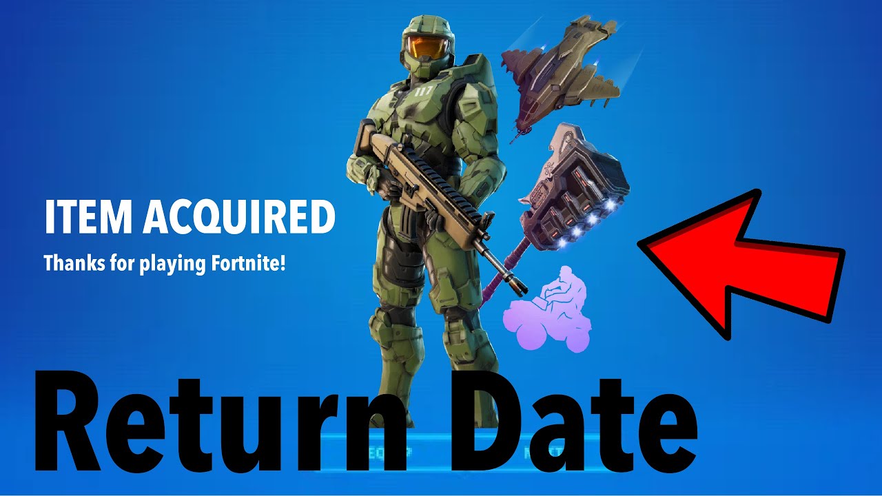 MASTER CHIEF SKIN POSSIBLE Return Release Date In The Fortnite Item
