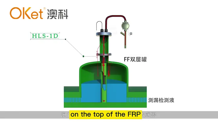 Liquid medium leak sensor for double-wall 3DFF underground storage tank