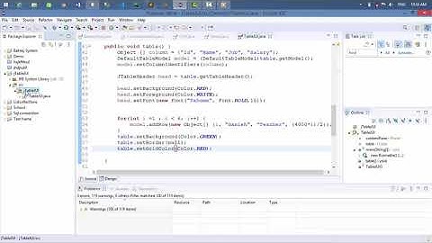 jTable Header Background, Font, Alignment & Text color [with source code]