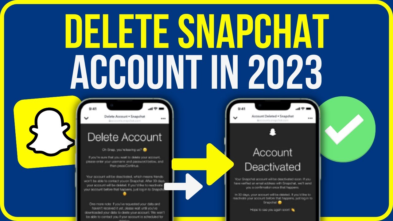 How To Delete Snapchat Account 2024 How To Deactivate Snapchat Youtube