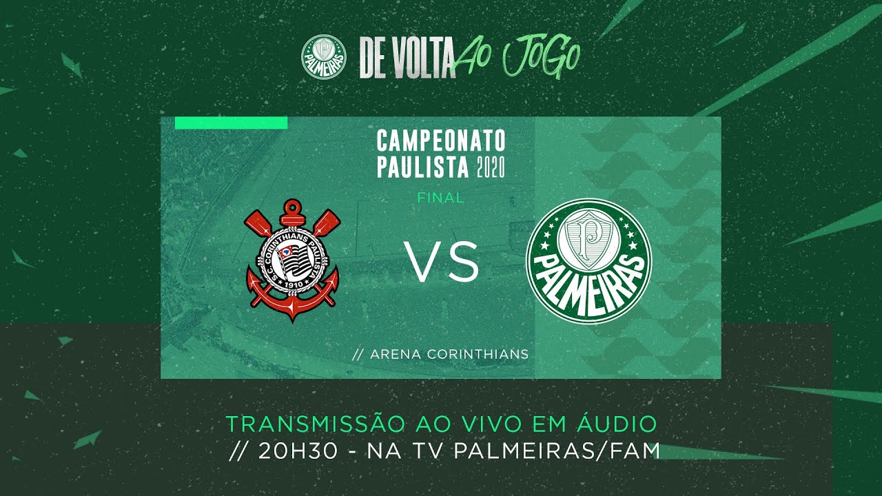 AO VIVO | Corinthians x Palmeiras - Final PAULISTA 2020 - YouTube