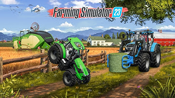 Making Straw Bales With Dutz Farh In Fs23 | Farming Simulator 23 Gameplay | Timelapse