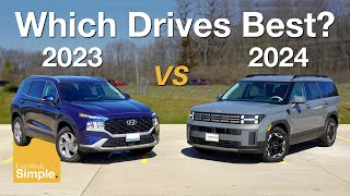 2023 Hyundai Santa Fe vs 2024 Santa Fe | Driving Impressions!