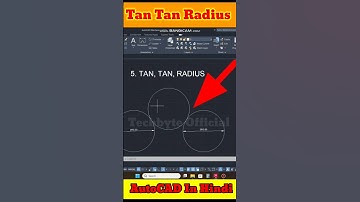 Tan Tan Radius Circle Command In AutoCAD 👂#autocad #shorts#short #shortvideo #shortsfeed #youtube