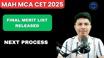 MAH MCA CET 2025 Final Merit List Released | Live Updates & Next Steps by MCA GYAN