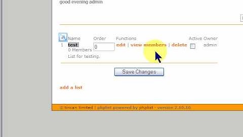 PHPList - Basic How to Use