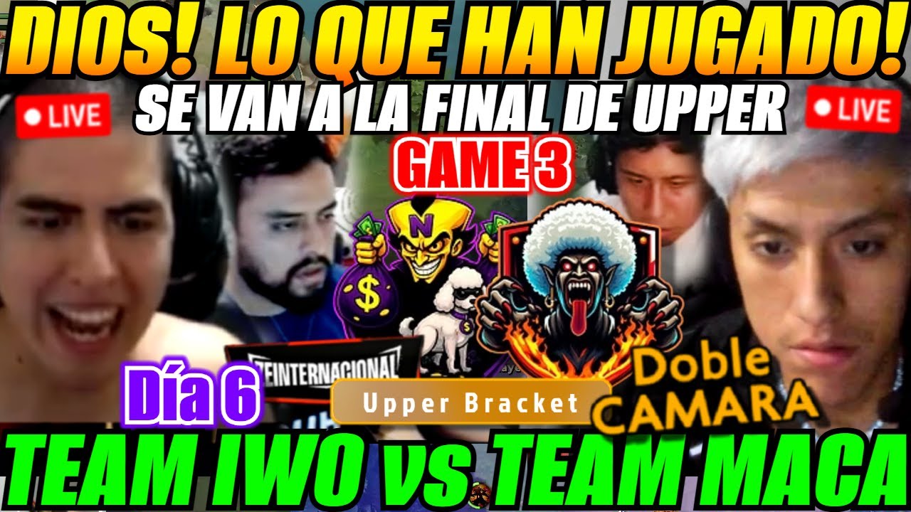 😲Leo vs Parker GAME 3 Team IWO vs Team MACARIUS - Upper B. Día 6 ZEINTERNACIONAL😲
