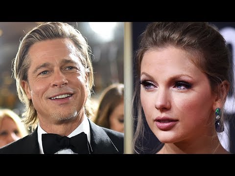 Taylor Swift Brad Pitt & Jennifer Aniston Golden Globes 2020 Best Dress