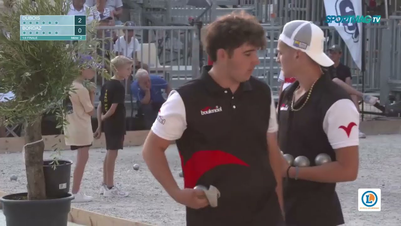 Miniature : Mondial La Romanaise à pétanque : Dubois / Bordaz (Quart de finale doublette cadets)