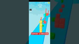 Cube stacker 3D Game level 330 #short screenshot 4