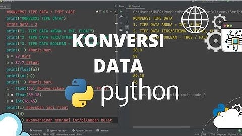 PYTHON TUTORIAL - BELAJAR KONVERSI DATA DI PYTHON (KONVERSI DATA-PYTHON) #python #pythonprogramming