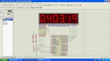 Pic Micro 7 Seg Programmable Clock Simulation