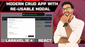 Reusable Modal CRUD in Laravel 12 + React + Inertia | Modern UI & Toast Feedback