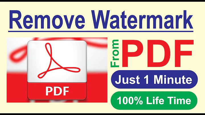 Remove Watermarks From PDF With 1 Minutes Online Way | Convert PDF to Word