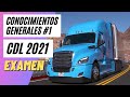 CDL EXAMEN DE CONOCIMIENTOS GENERALES EXAMEN #1 EN ESPAÑOL PREGUNTAS Y RESPUESTAS 2021