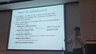 CSCI262 - User Authentication I