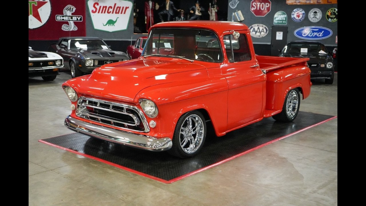 1957 CHEVROLET 3100 STEPSIDE PICKUP TRUCK - YouTube