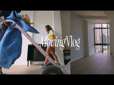 Moving Vlog: It's moving day! Getting the keys & my first year hiring movers, our entire first day