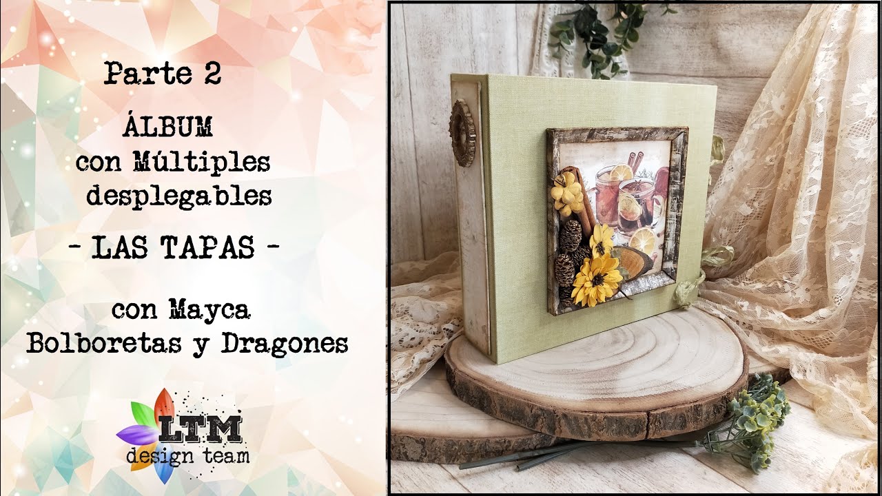 Tutorial Scrapbooking - Album multi-desplegables  LAS TAPAS (Parte 2)