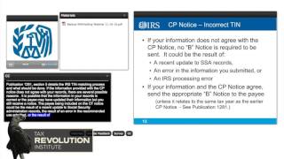 IRS Webinar: Backup Withholding: When and Why