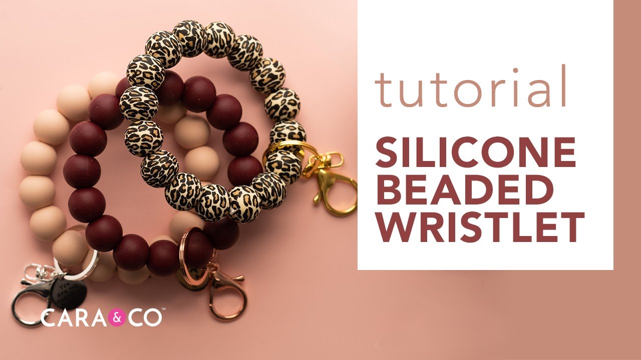 Learn how to create your own DIY Silicone Beaded Wristlet using