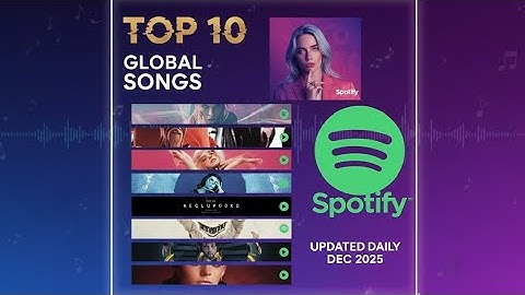 🌟 Top 10 Spotify Global 2025 — The Most Played Songs Worldwide🌟