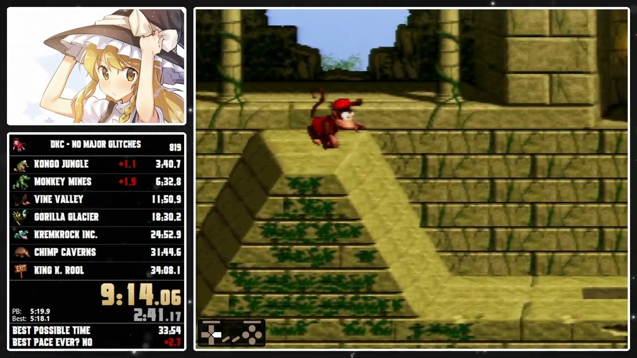 Donkey Kong Country: No Major Glitches - 34:05