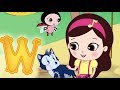 Letter w  olive and the rhyme rescue crew  learn abc  sing nursery songs