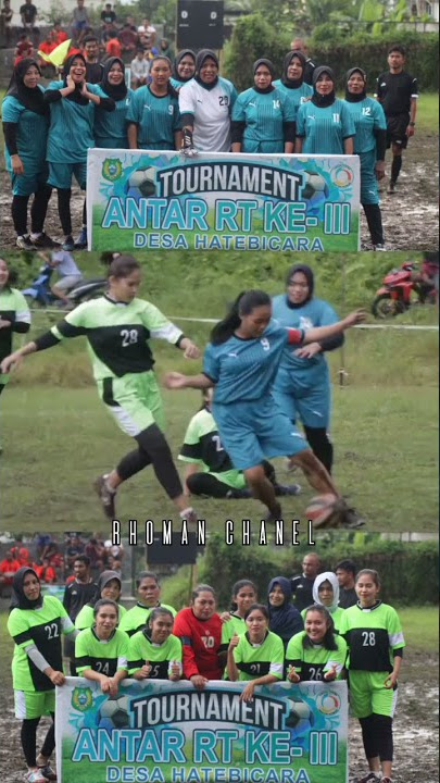 keseruan lomba bola dangdut menyambut hari kemerdekaan RI Desa Hatebicara