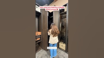 This is why you NEED a L-Shaped #wardrobe in your room!