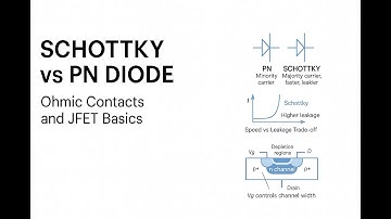 Schottky vs PN Diodes, Ohmic Contacts and JFET Basics | Field-Effect Transistor Overview