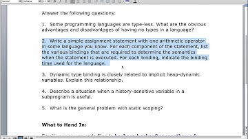 CS 311 Assignment 6 Preview