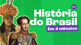 As HISTÓRIA do BRASIL em 4 minutos