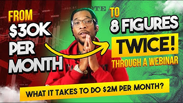 From $30k/Month to 8 Figures: Unveiling The Webinar Formula That Transformed 2 Brands To 8 Figures!