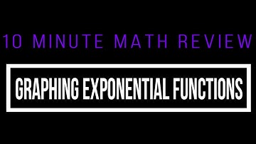 10 Minute Math Review: Graphing Exponential Functions