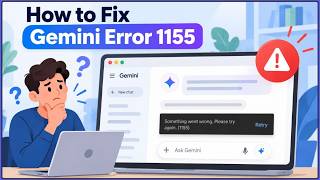 How To Fix Gemini Error 1155 | Something Went Wrong | Gemini Not Working