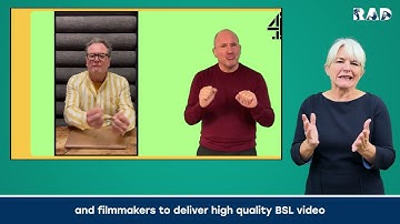 Our BSL translation work | RAD Media