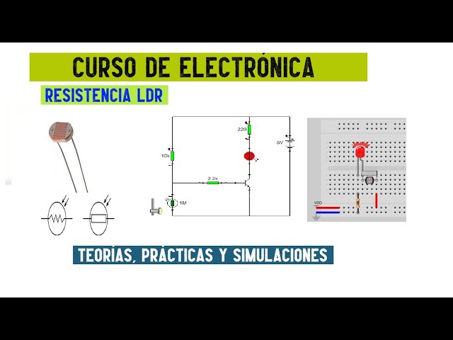 LDR sensor resistivo con luz - fotorresistencia - TD Electrónica